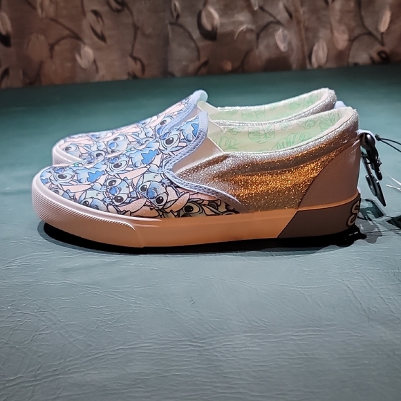 Stitch Kids Slip-On Shoes - Blue and Silver - Picture 3 of 5